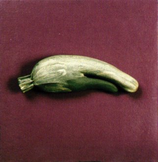 Zucchinizwilling, 2005, Keramik, 50 x 50 cm